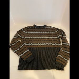 NWT Bamboo charcoal/ olive wave sweater.